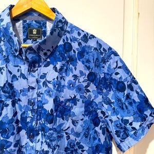 Steel & jelly London men’s short sleeve button down floral print Size XL